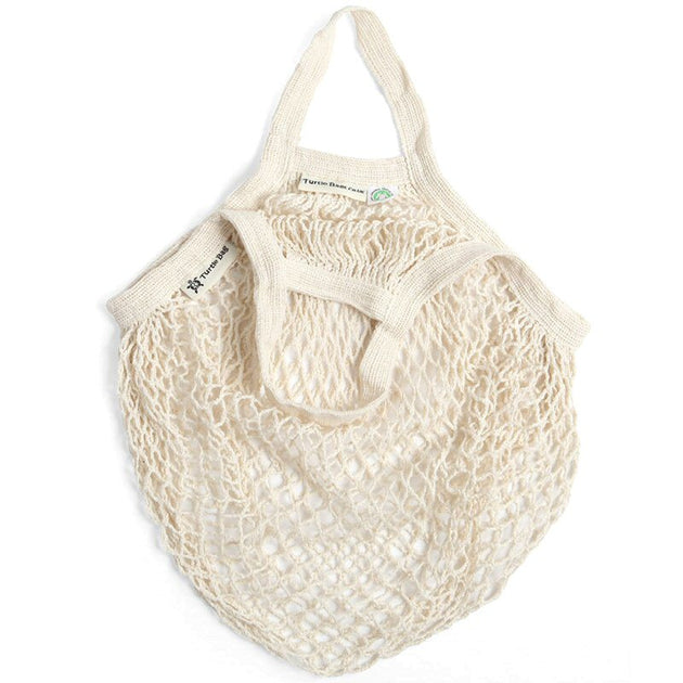Turtle Bags Organic Cotton String Bag Natural Reusable Shopping