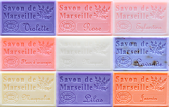 The 9 Savon de Marseille French Soaps in this set of Floral Soaps