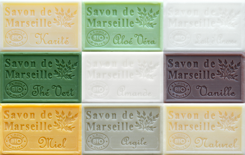 The 9 Savon de Marseille French Soaps in this set of Neutral Soaps