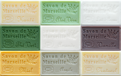 The 9 Savon de Marseille French Soaps in this set of Neutral Soaps