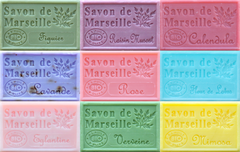 The 9 Savon de Marseille French Soaps in this set of Pastel Coloured Soaps