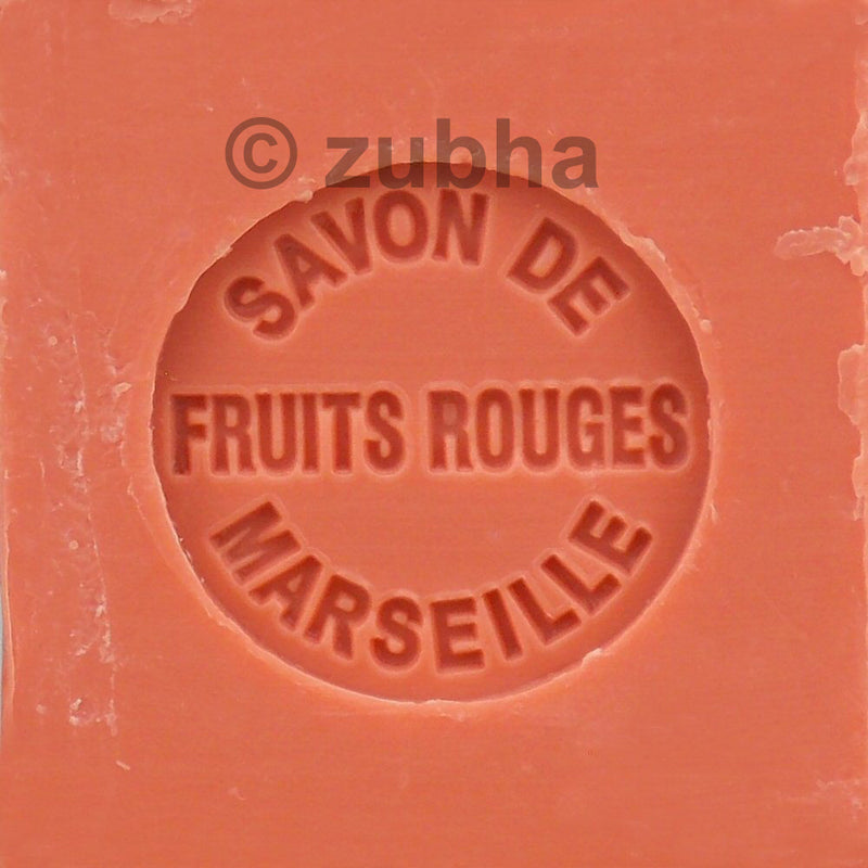 Savon de Marseille 100g Soap Cube Red Fruits (Fruits Rouges)