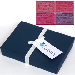 Fruity Savon de Marseille 4 Soap Gift Box, Artisanal French Soap, Marseille Soap Gift Set