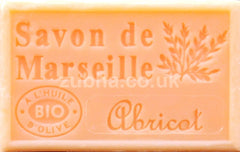 125g Savon de Marseille - APRICOT (Abricot) Fragranced French Soap, Vegetable Soap