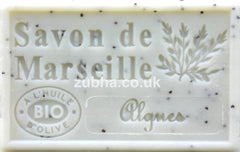 125g Savon de Marseille - Algae Exfoliating (Algues) Fragranced French Soap, Vegetable Soap