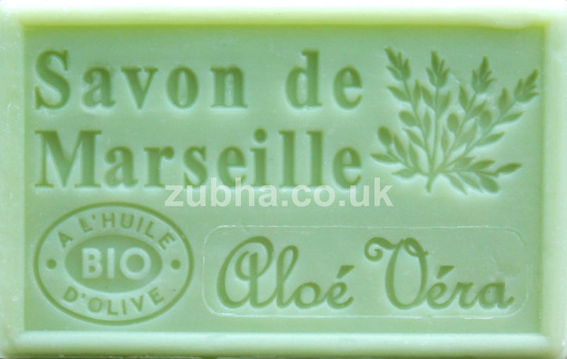 125g Savon de Marseille - Aloe Vera Fragranced French Soap, Vegetable Soap