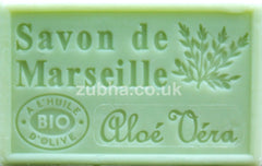 125g Savon de Marseille - Aloe Vera Fragranced French Soap, Vegetable Soap