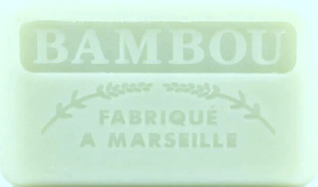 125g Savon de Marseille enriched with organic shea butter - Bamboo (Bambou) Fragranced French Soap 