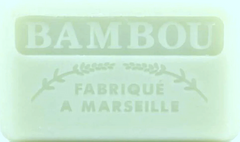 125g Savon de Marseille enriched with organic shea butter - Bamboo (Bambou) Fragranced French Soap 