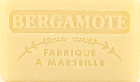 125g Savon de Marseille enriched with organic shea butter - BERGAMOT (Bergamote) Fragranced French Soap 