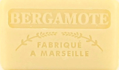 125g Savon de Marseille enriched with organic shea butter - BERGAMOT (Bergamote) Fragranced French Soap 