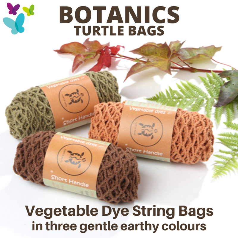 Turtle Bags Botanical Organic Cotton String Bag - Reusable Shopping Bag, Carrier Bag