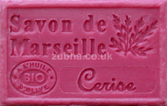 125g Savon de Marseille - Cherry (Cerise) Fragranced French Soap, Vegetable Soap