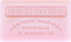 125g Savon de Marseille enriched with organic shea butter - CHERRY BLOSSOM (Fleur de Cerisier) Fragranced French Soap