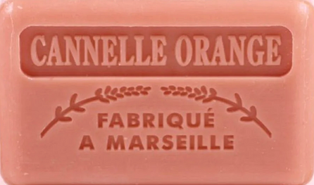 125g Savon de Marseille - Cinnamon Orange Fragranced French Soap with Shea Butter