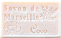 125g Savon de Marseille - COCONUT (Coco) Fragranced French Soap, Vegetable Soap