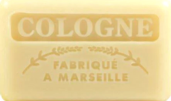 125g Savon de Marseille enriched with organic shea butter - Cologne Fragranced French Soap 