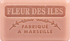 125g Savon de Marseille enriched with organic shea butter - FLEUR DES ILES Fragranced French Soap 