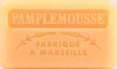 125g Savon de Marseille enriched with organic shea butter - Grapefruit (Pamplemousse) Fragranced French Soap