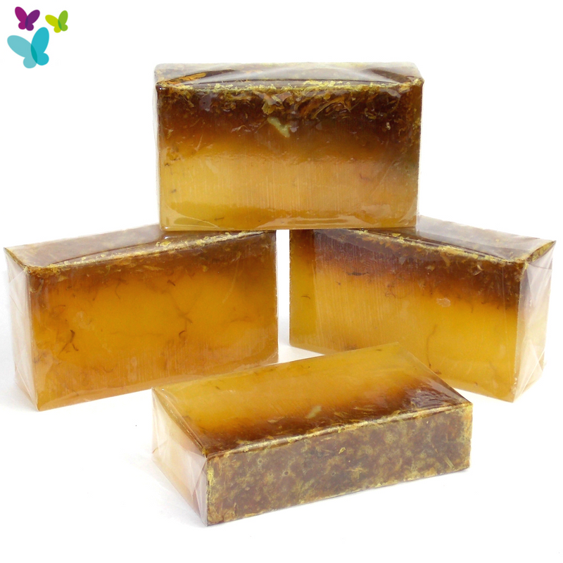 Grapefruit & Lemon Essential Oil Soap with Calendula Flowers - Natural Vegetable Soap, Handmade