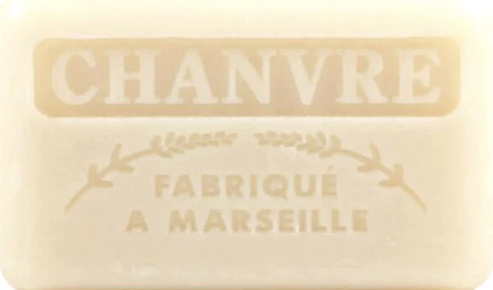 125g Savon de Marseille enriched with organic shea butter - HEMP (Chanvre) Fragranced French Soap 