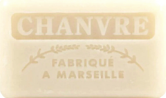 125g Savon de Marseille enriched with organic shea butter - HEMP (Chanvre) Fragranced French Soap 