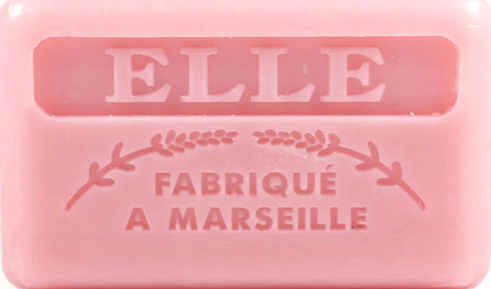 125g Savon de Marseille enriched with organic shea butter - Her (Elle) Fragranced French Soap