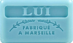 125g Savon de Marseille enriched with organic shea butter - Him (Lui) Fragranced French Soap 