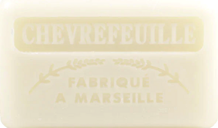 125g Savon de Marseille enriched with organic shea butter - HONEYSUCKLE (Chevrefeuille) Fragranced French Soap