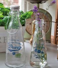 Medium - 500ml Traditional Flip Top Glass Bottle - Drink Bottle or Vase