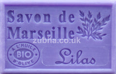 125g Savon de Marseille - Lilac (Lilas) Fragranced French Soap, Vegetable Soap