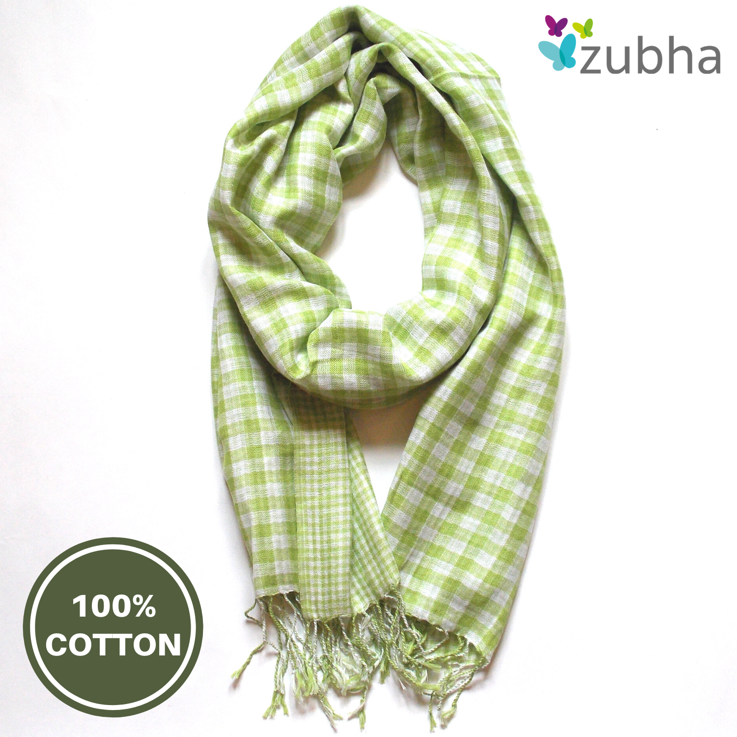 Lightweight online cotton scarf