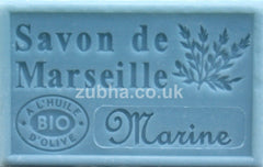 125g Savon de Marseille - MARINE Fragranced French Soap, Vegetable Soap