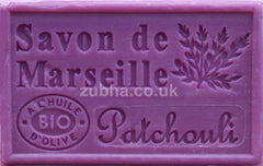 125g Savon de Marseille - Patchouli Fragranced French Soap, Vegetable Soap