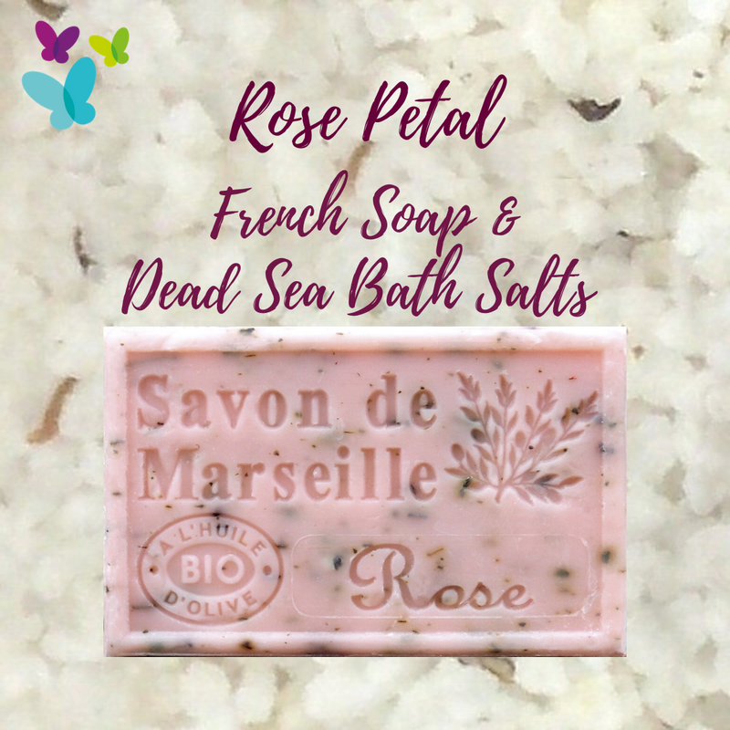 Rose Petal French Soap + Dead Sea Bath Salts