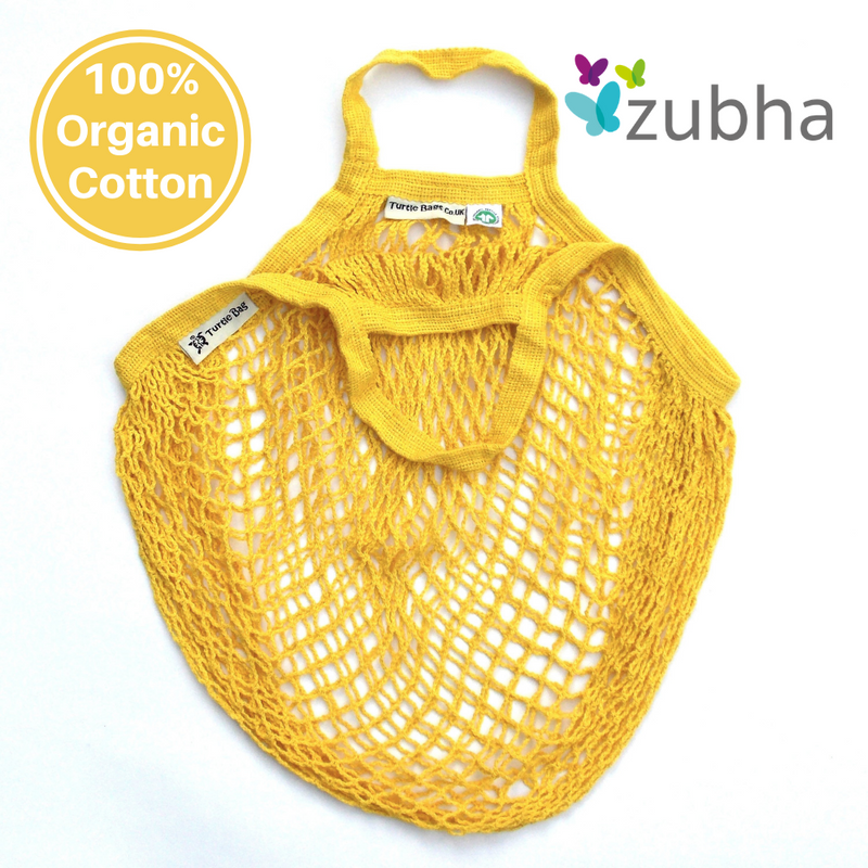 Turtle Bags Organic Cotton String Bag - Sunflower - Reusable Shopping Bag, Carrier Bag