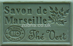 125g Savon de Marseille - Green Tea (The Vert) Fragranced French Soap, Vegetable Soap