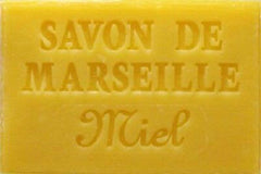 60g Savon de Marseille - Honey (Miel) Fragranced French Soap, Vegetable Soap